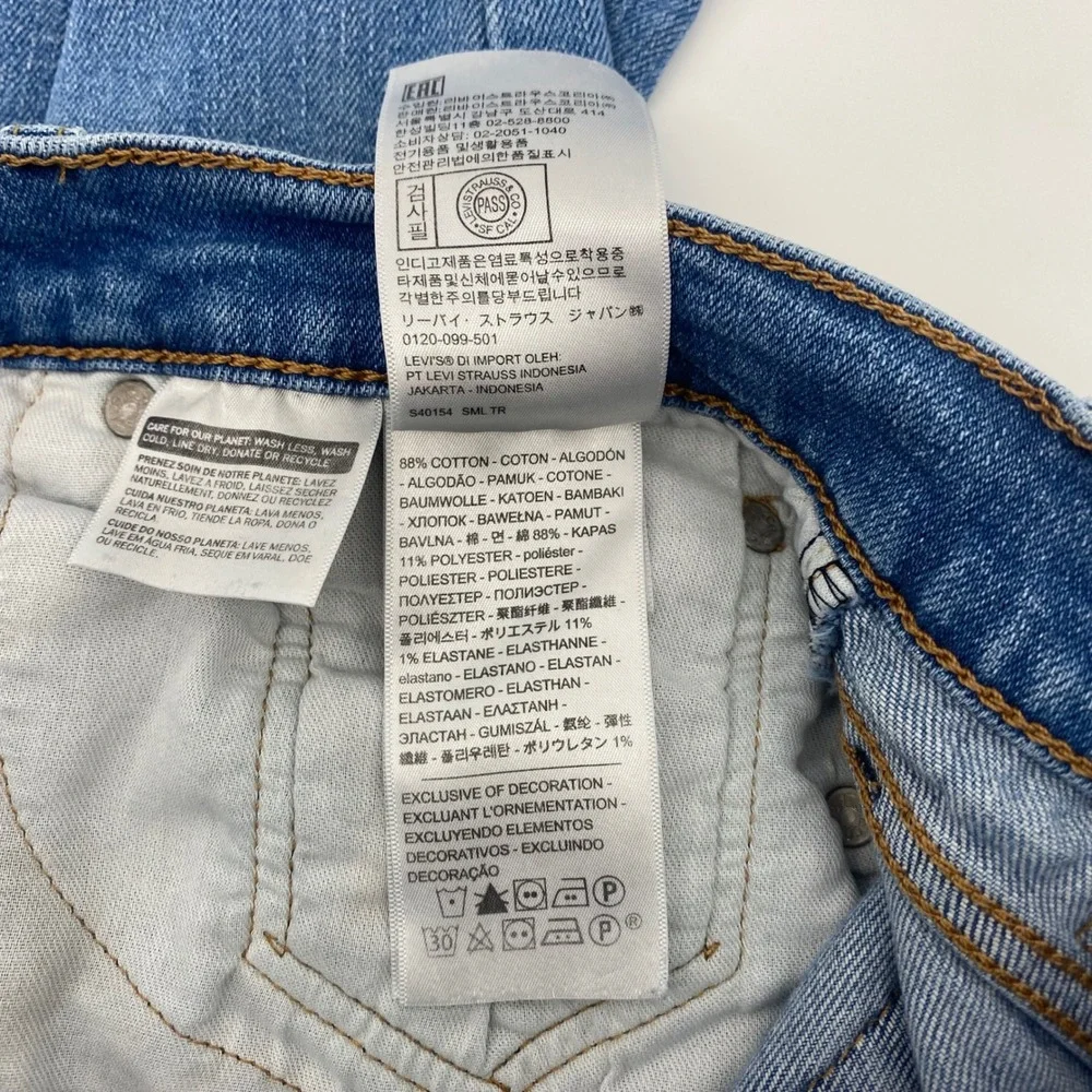 Levi 511 Slim Fit Jeans Mens 31x27 Blue Medium Wash Denim Pants 04511-3920